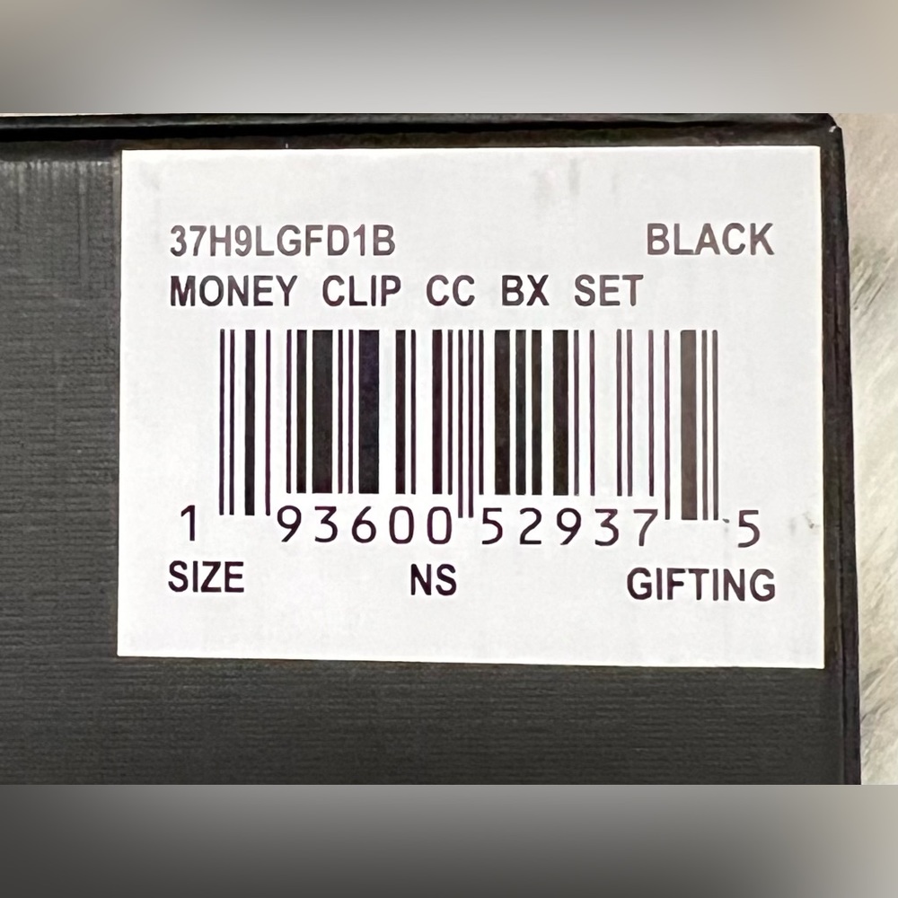 Michael Kors Card Holder and Money Clip Box Set - Black - Picture 5 of 6